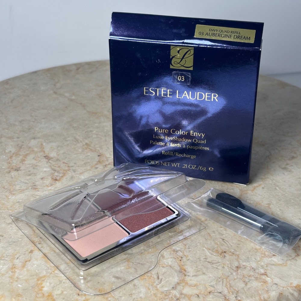 Estee Lauder Pure Color Envy Luxe EyeShadow Quad Refill 03 Aubergine Dream 6g